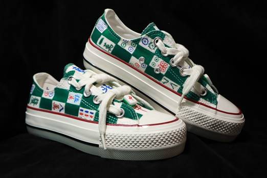 桌子上有许多鞋 低可信度描述已自动生成