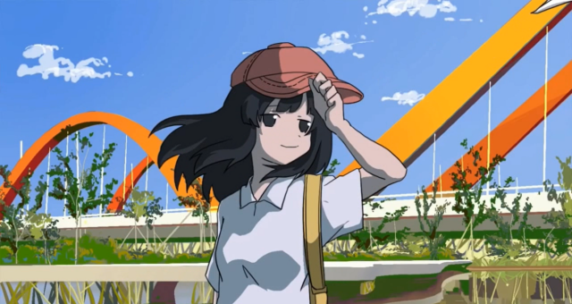 获奖作品《纸鹤的旅行》截图